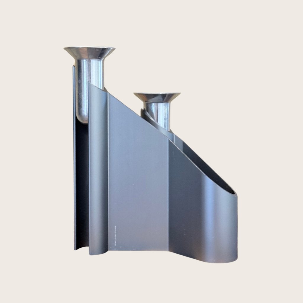 Georg Jensen Labyrinth kandelaar – Lene Munthe, Gebruikt, Overige merken, Onbekend, Ophalen of Verzenden