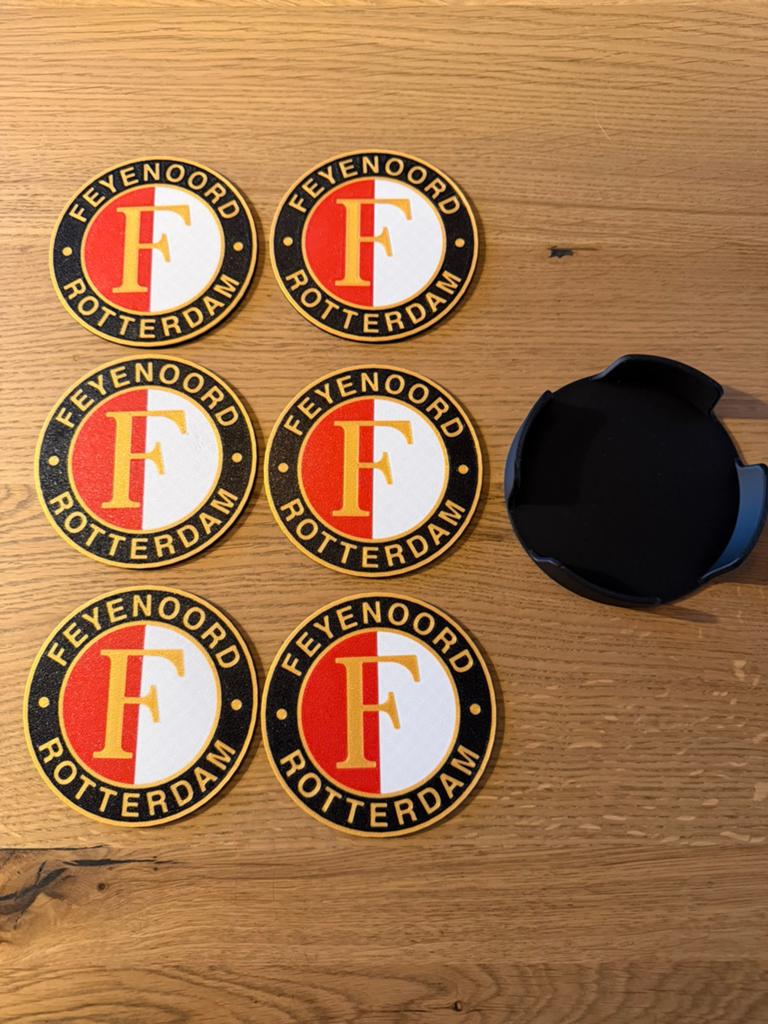 Mooie set Feyenoord onderzetters, Ophalen of Verzenden, Nieuw, Overig