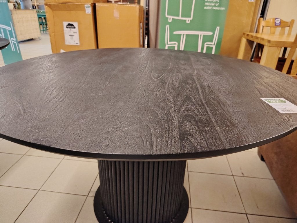 Mysons  Congo eetkamertafel nieuw! 140cm, Ophalen, 100 tot 150 cm, Rond, Nieuw