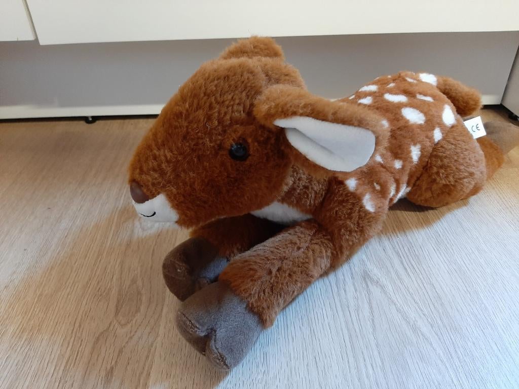 Morenso bosdieren hert knuffel 38 cm, Ophalen of Verzenden