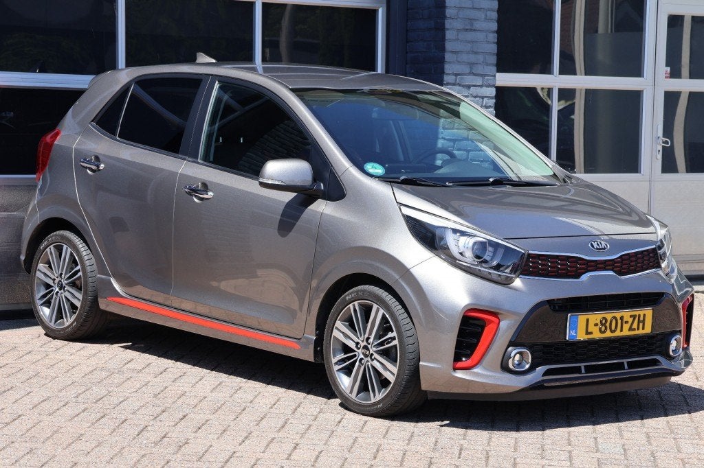 Kia PICANTO 1.2 CVVT GT-line, leder, navigatie, camera, Auto's, Gebruikt, Euro 6, 4 cilinders, Met garantie (alle)