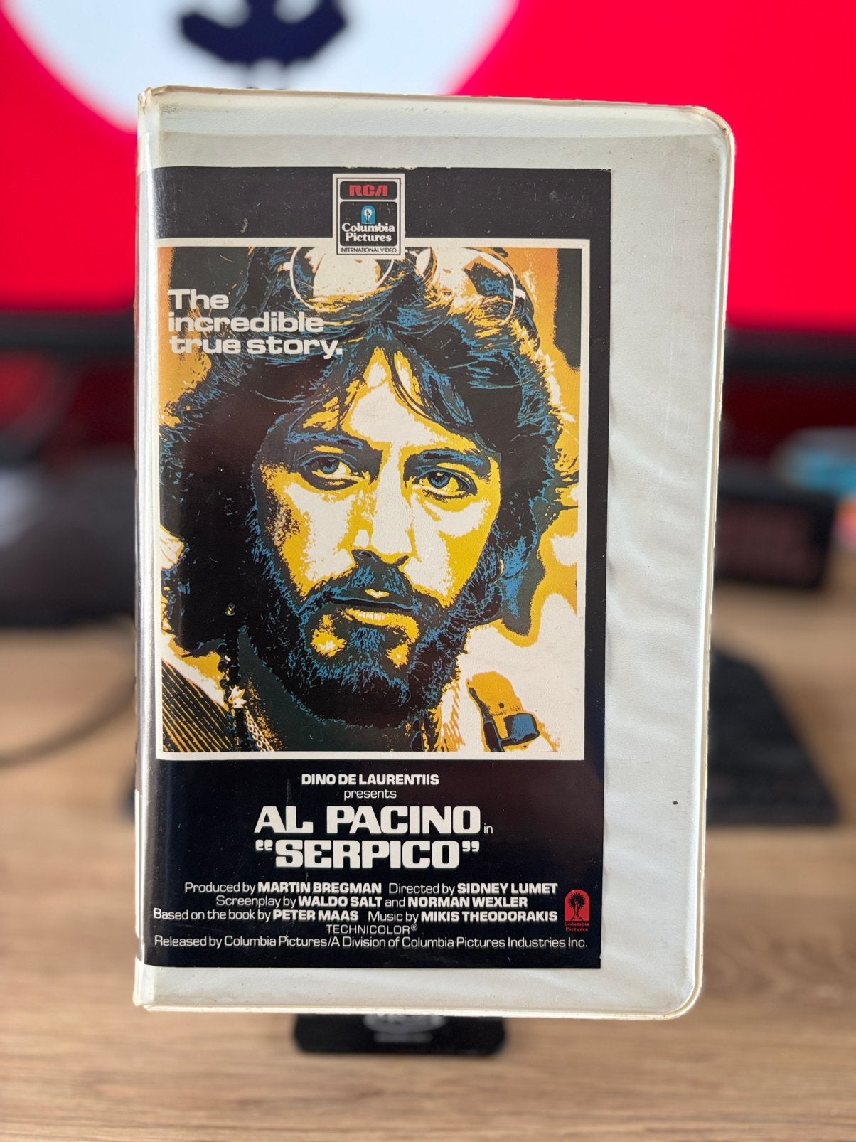 Video2000 / VCC - Serpico (1974) 1986 release, Vanaf 16 jaar, Ophalen of Verzenden, Gebruikt, Thrillers en Misdaad