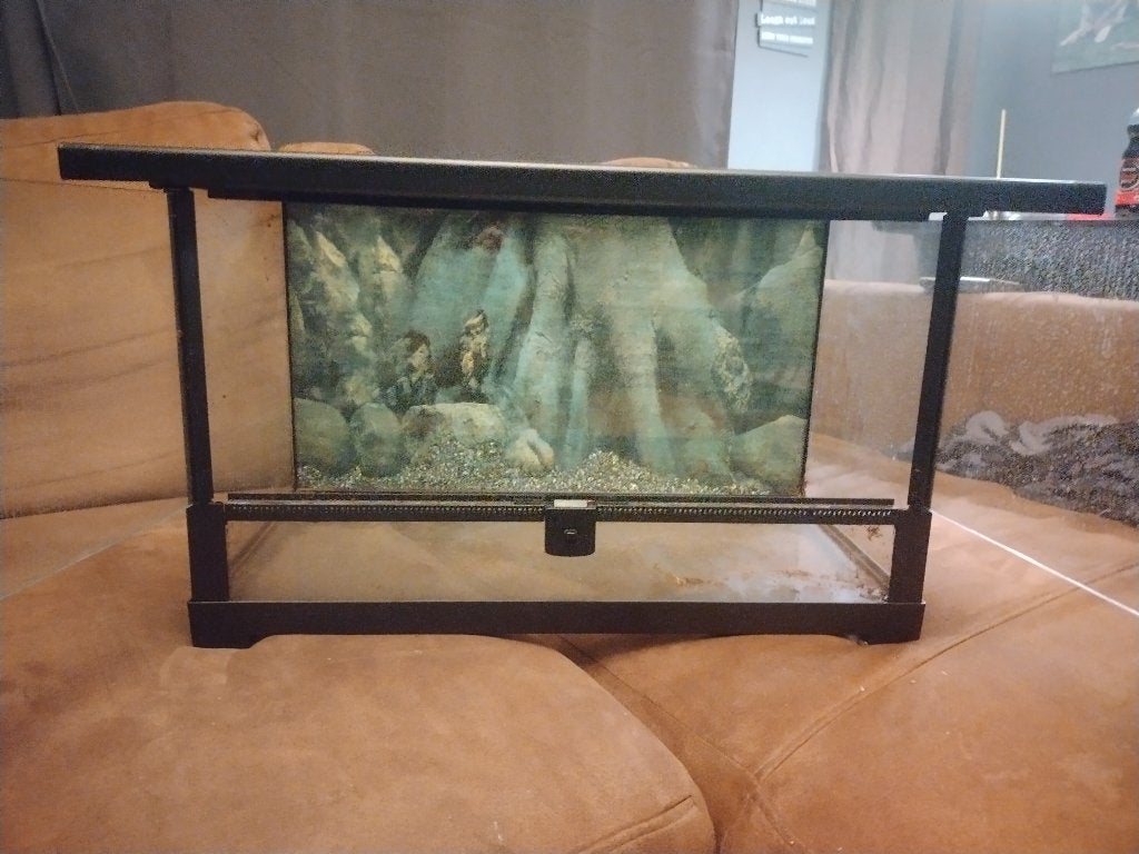 Glazen terrarium, Dieren en Toebehoren, Ophalen, Gebruikt, Terrarium of Paludarium