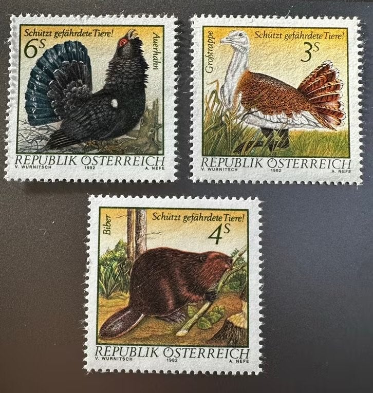 Oostenrijk 1982 Dieren: vogels Bever - Postfris, Ophalen of Verzenden, Postfris