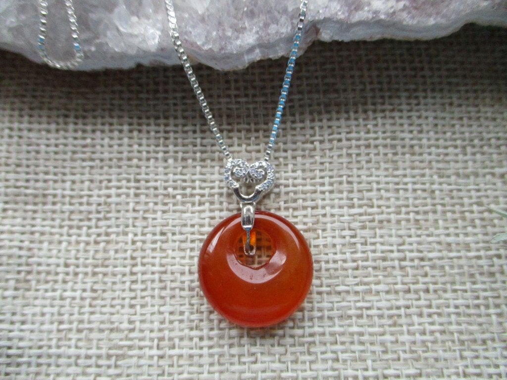 Tachyon Archion® gestructureerd - engelen ketting carneool, Ophalen of Verzenden, Nieuw