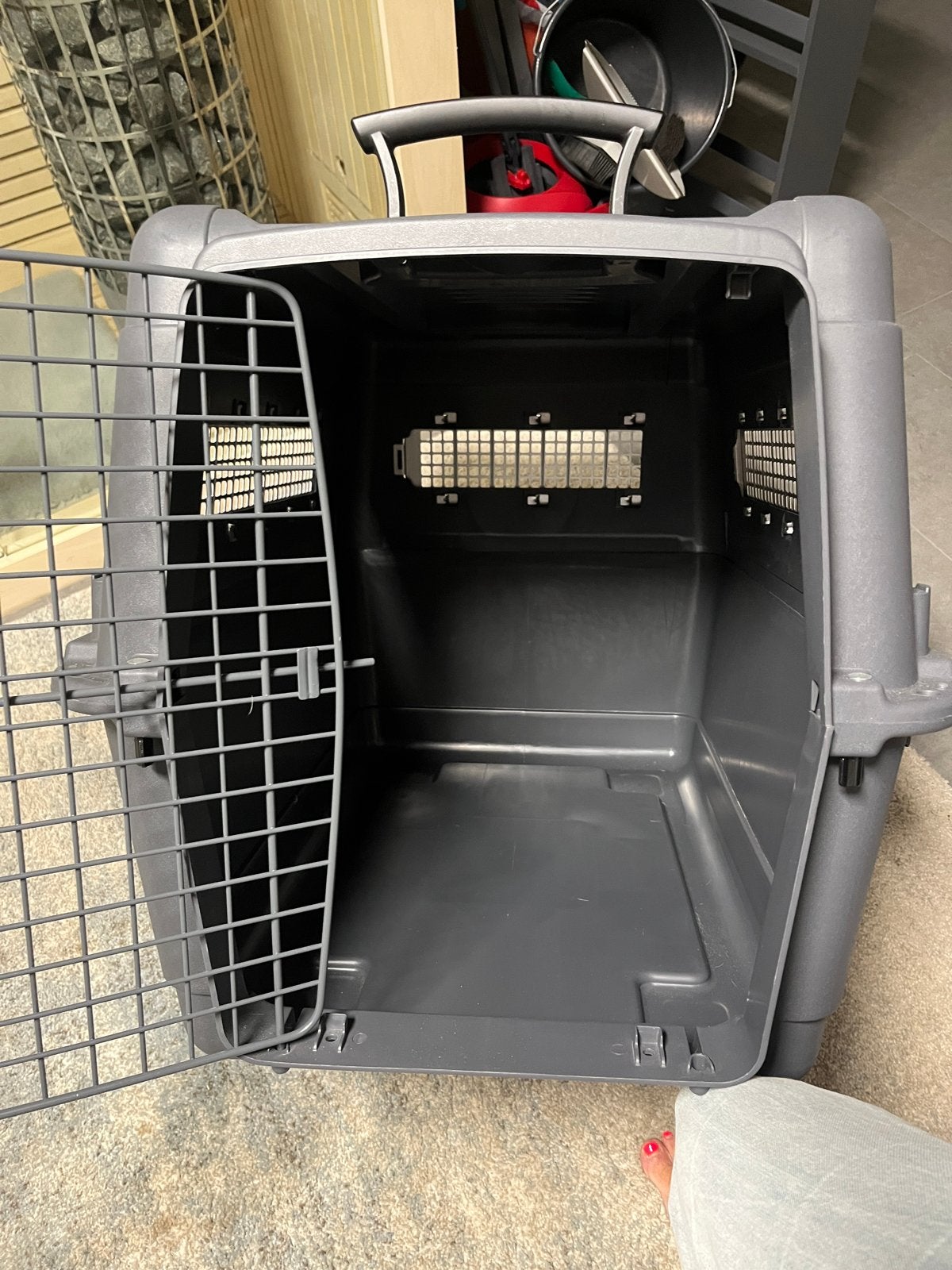Hondenbench voor in de auto 60x60x80, Dieren en Toebehoren, Ophalen, Zo goed als nieuw