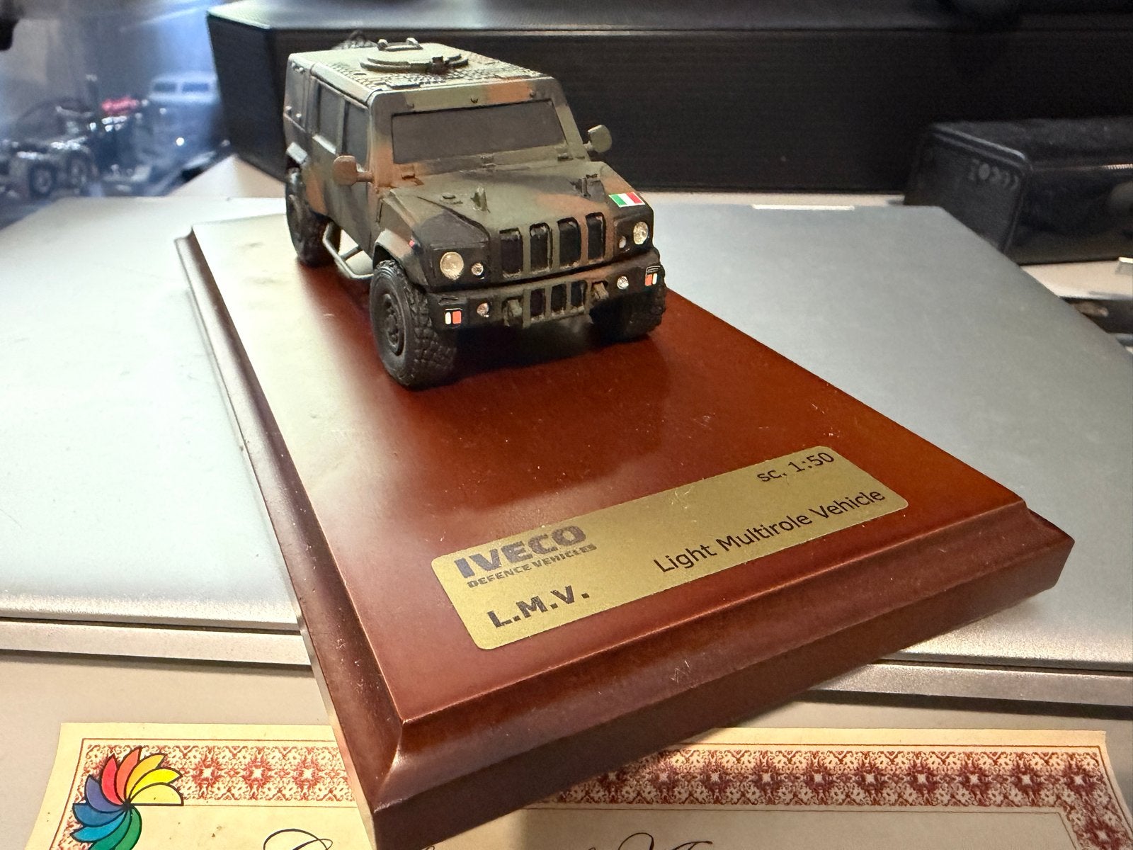 Uniek Iveco LMV 1:50 Schaalmodel - Carlo Bardelli Editie, Ophalen of Verzenden, Zo goed als nieuw, Auto, Overige merken