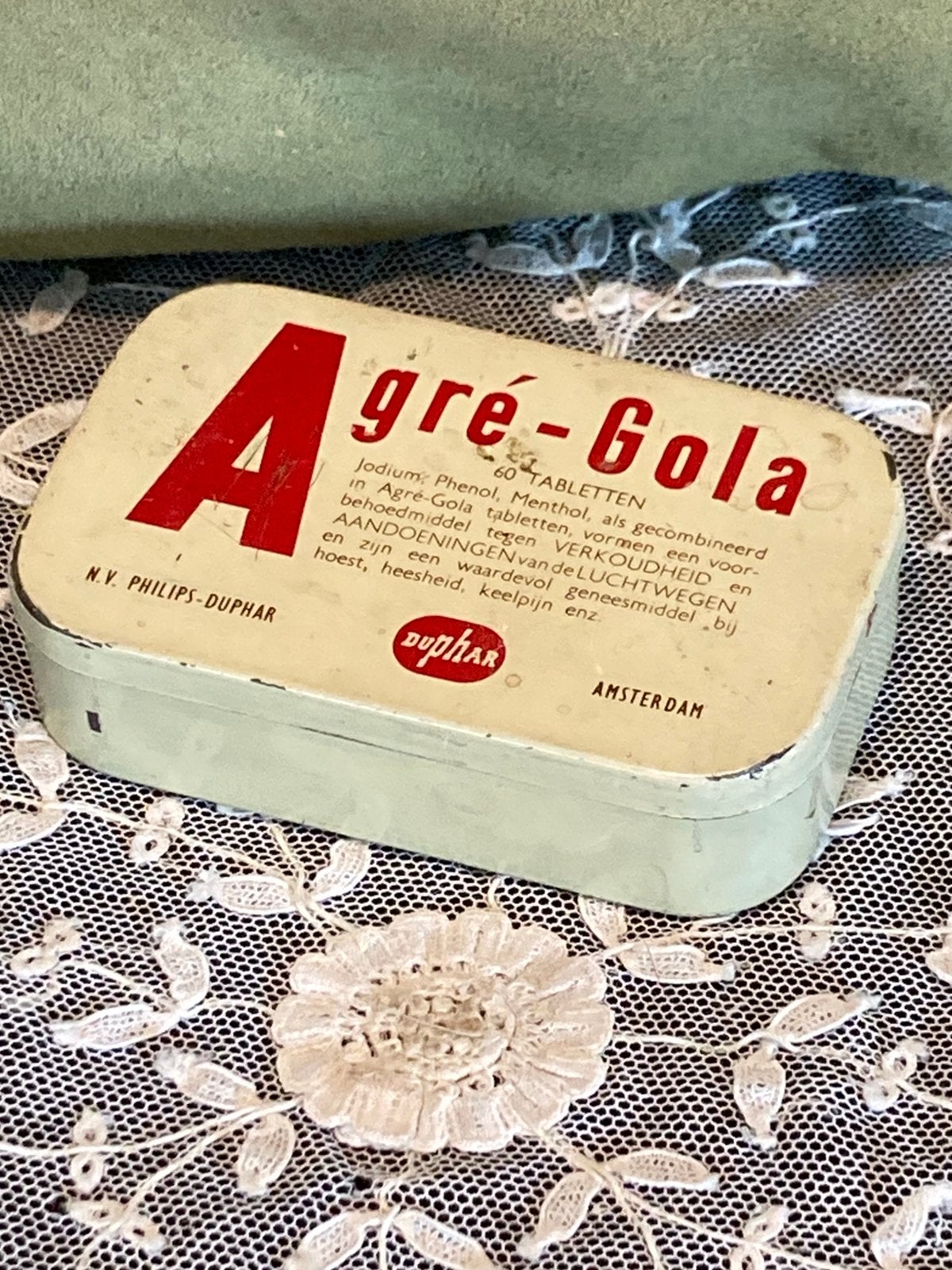 Vintage blikje Agre Gola (160625), Verzamelen, Blikken, Ophalen of Verzenden, Gebruikt, Overige
