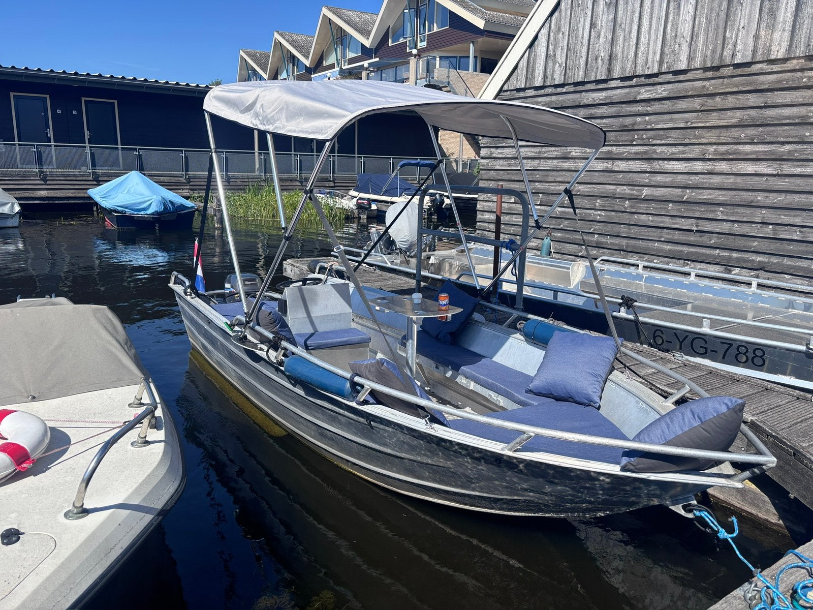 Aluminium sloep Qwest ZV 14 Consoleboot+ Yamaha 9.9+ Trailer, Watersport en Boten, Consoleboot, Gebruikt, 1.90 meter, 10 pk