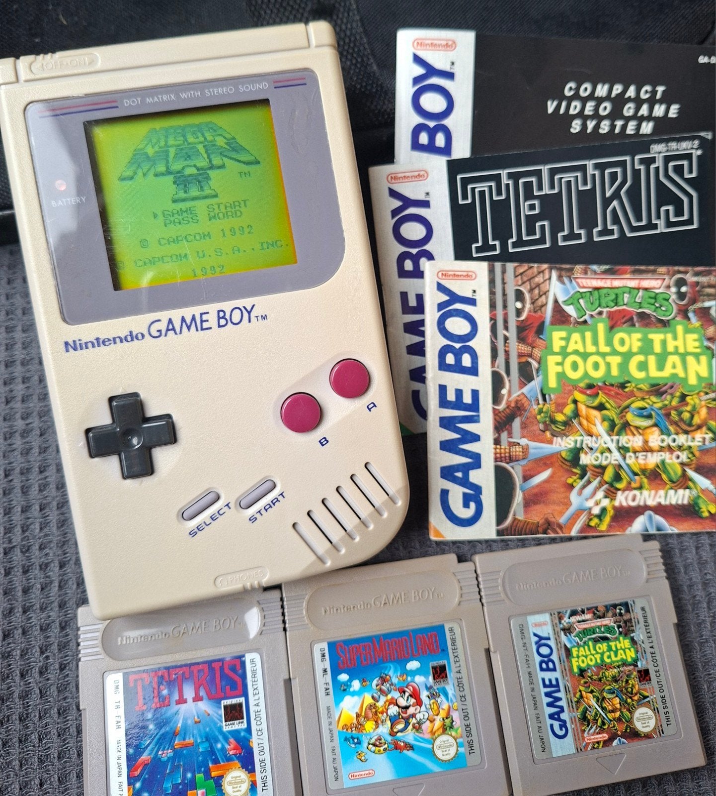 Retro Gameboy Classic 4 spellen en tasje, Ophalen of Verzenden, Zo goed als nieuw, Game Boy Classic, Met games