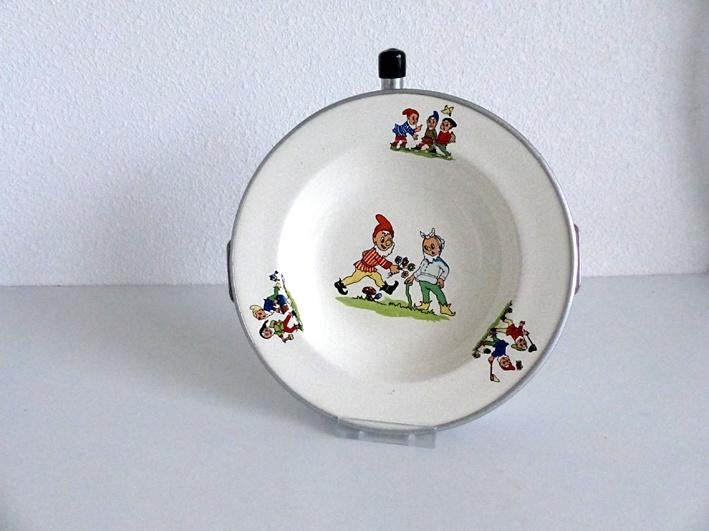 Vintage Regout warmwaterbordje kabouters., Antiek en Kunst, Ophalen of Verzenden