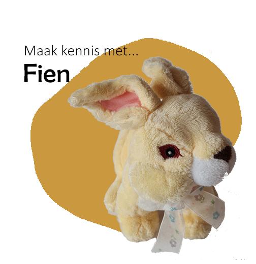Fien: knuffel met een hop, Overige merken, Konijn, Ophalen of Verzenden, Zo goed als nieuw