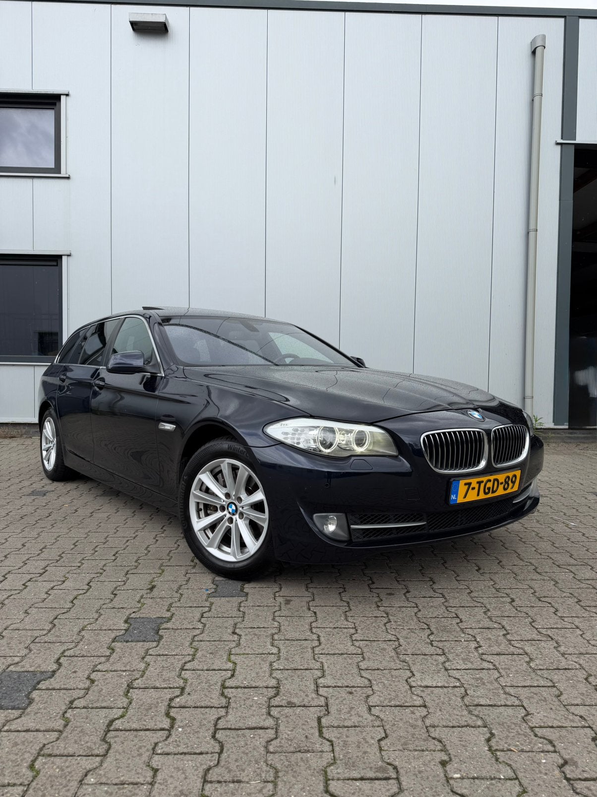BMW 5-Serie 535I Touring/Pano/stoelverw/cruise/elektrstoelen, Achterwielaandrijving, 2000 kg, Blauw, Geïmporteerd