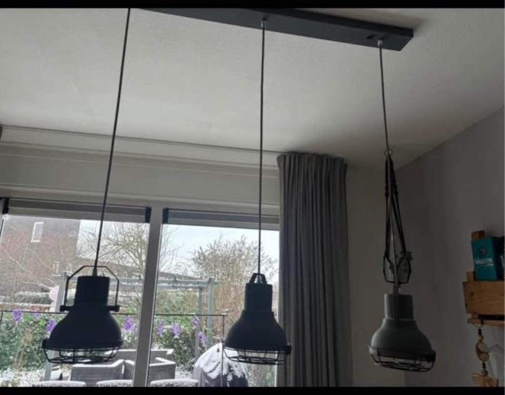 Hanglamp industrieel, Ophalen, Zo goed als nieuw, Minder dan 50 cm