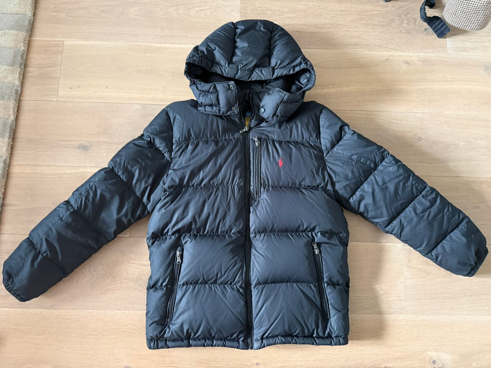Zwarte Ralph Lauren jas, Verzenden, Zo goed als nieuw, Jongen, Jas