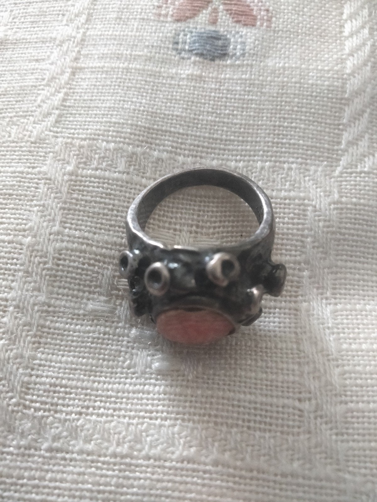 oude negen oog ringzwaarzilver, Ophalen of Verzenden, Zilver, Overige merken