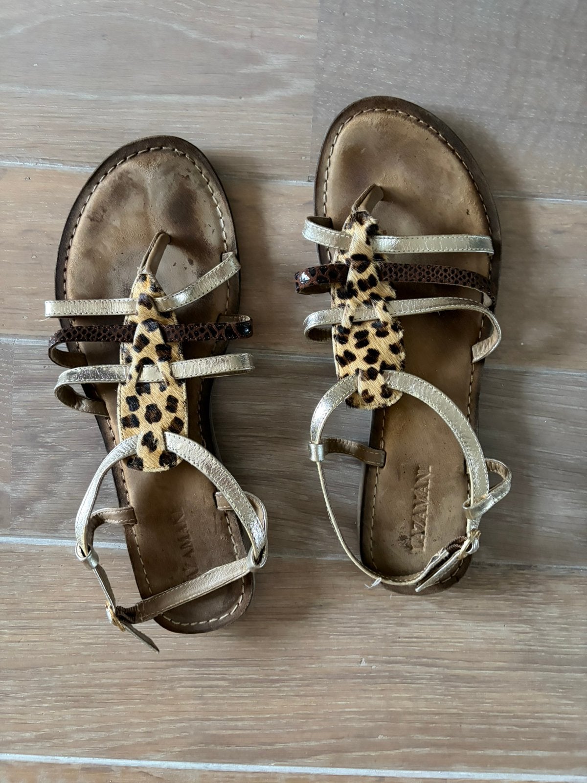 Lazamani sandaal maat 42, Kleding | Dames, Schoenen, Bruin, Zo goed als nieuw, Sandalen of Muiltjes, Ophalen of Verzenden