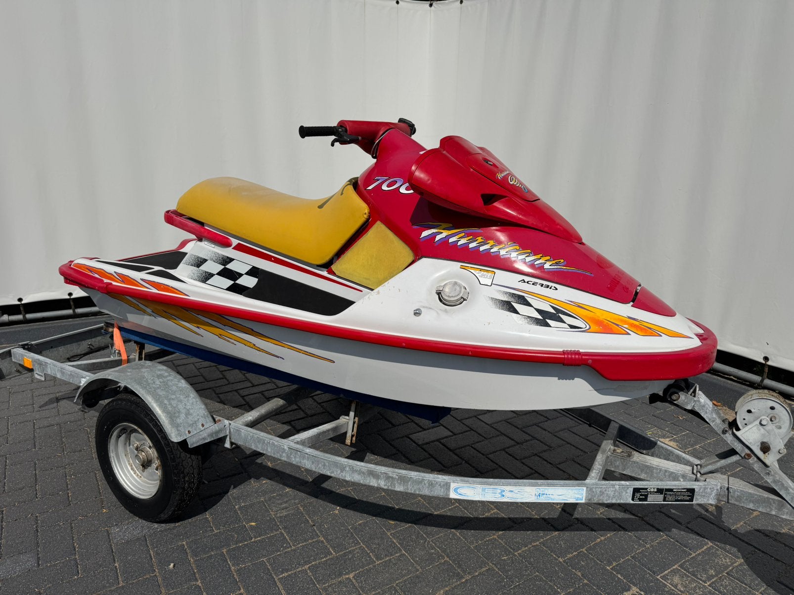 Polaris Hurricane 700 Orgineel Vintage ! Incl trailer, Ophalen, Gebruikt, Benzine, 70 tot 120 pk