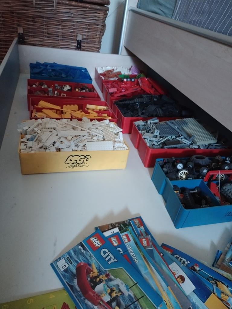 Vintages lego dozen met zeer veel lego, Ophalen, Gebruikt