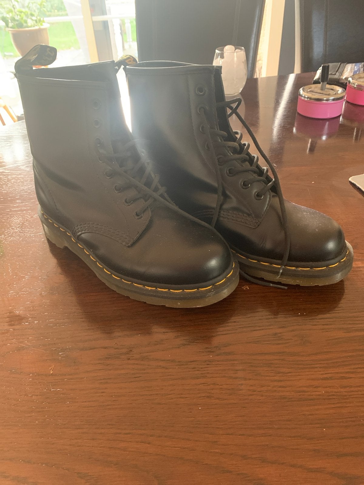 Dr. Martens 1460 Smooth Zwarte Leren Laarzen - Maat 41, Ophalen of Verzenden, Zo goed als nieuw, Zwart, Lage of Enkellaarzen