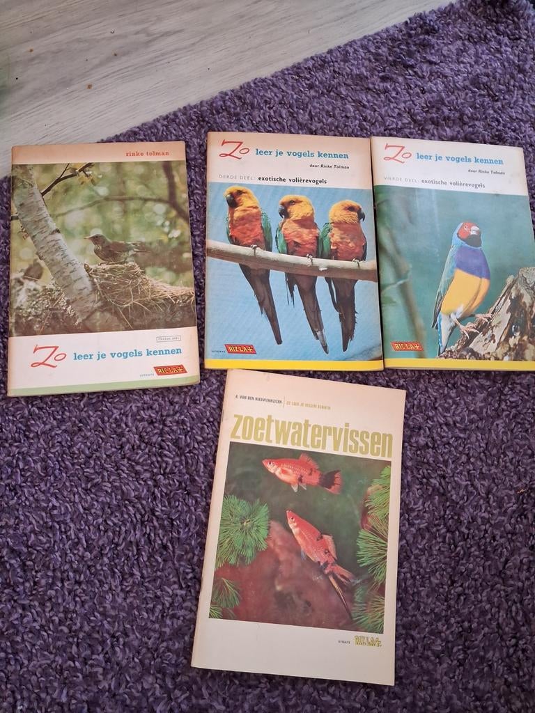 Vogels kennen, Rizla deel 2, 3, 4 + Zoetwatervissen, Boeken, Ophalen of Verzenden, Gelezen, Vogels