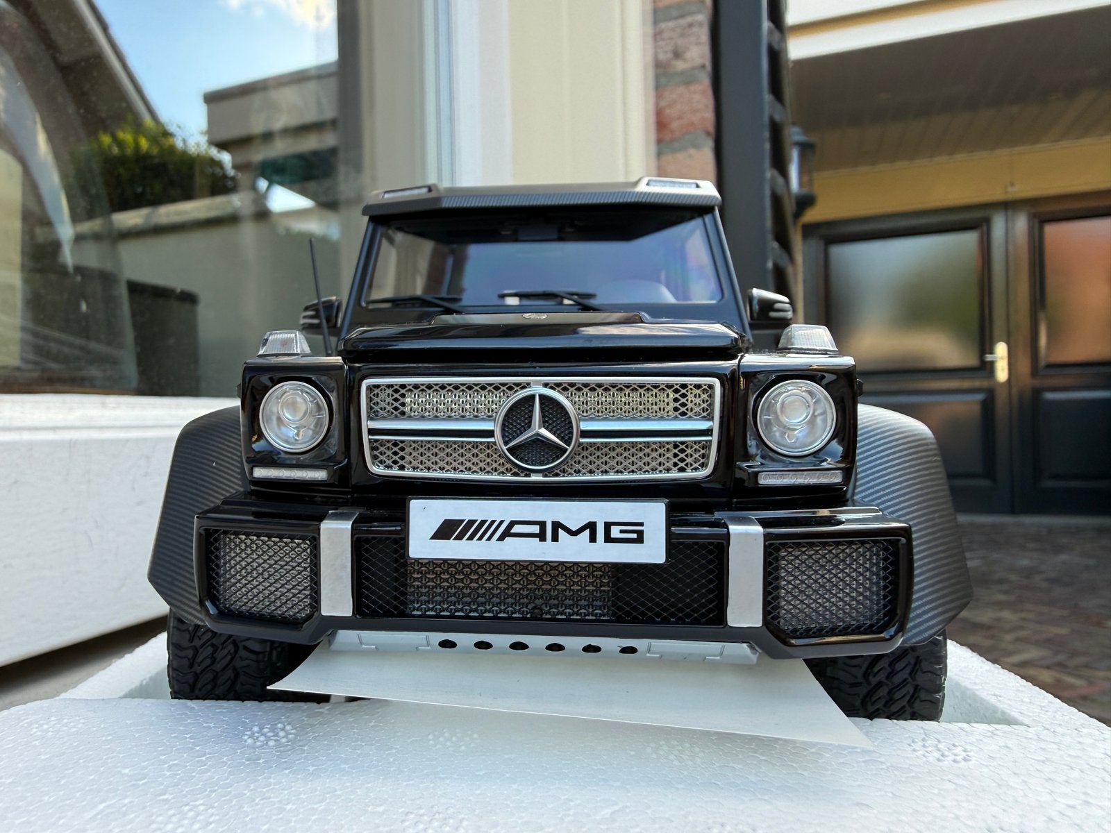 1:18 Mercedes G63 AMG 6x6 Gloss Black 6wheeler Autoart 76306, Auto, Autoart, Nieuw, Ophalen of Verzenden