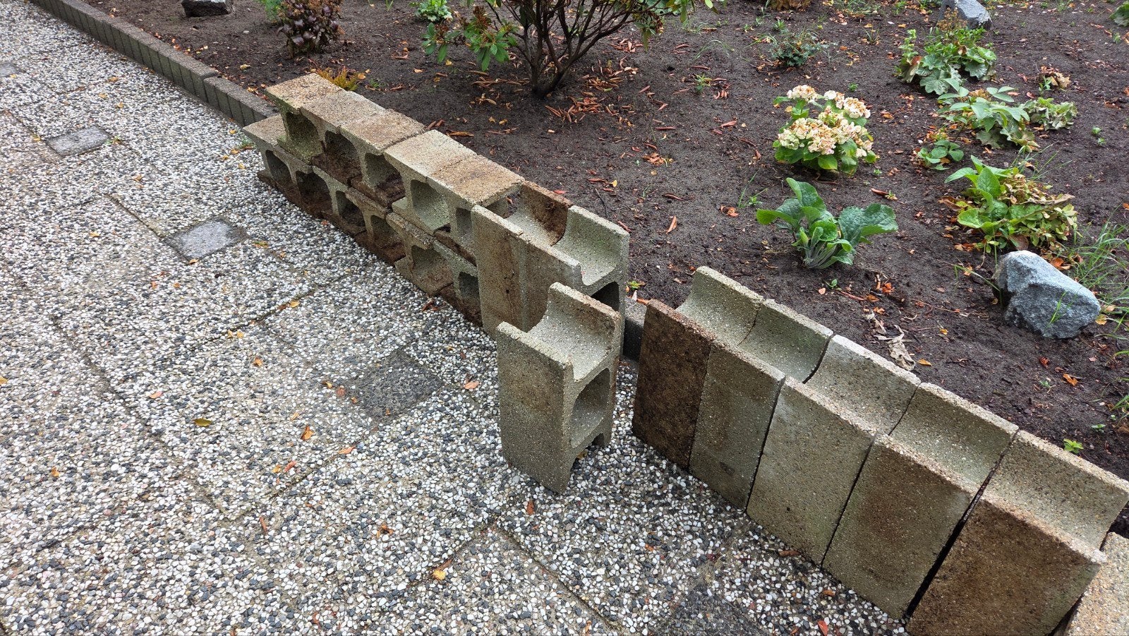 Betonblokken voor tuin of constructie, Tuin en Terras, Ophalen, Gebruikt, Overige typen