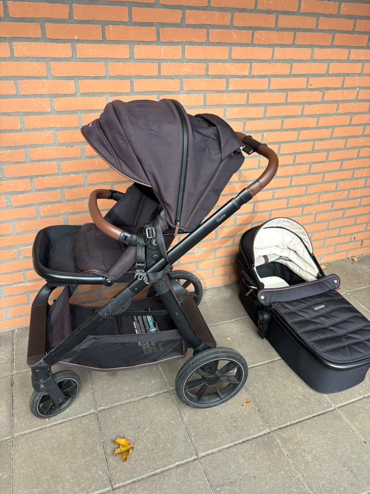 Qute journey zwart kinderwagen met factuur, Ophalen, Zo goed als nieuw, Overige merken