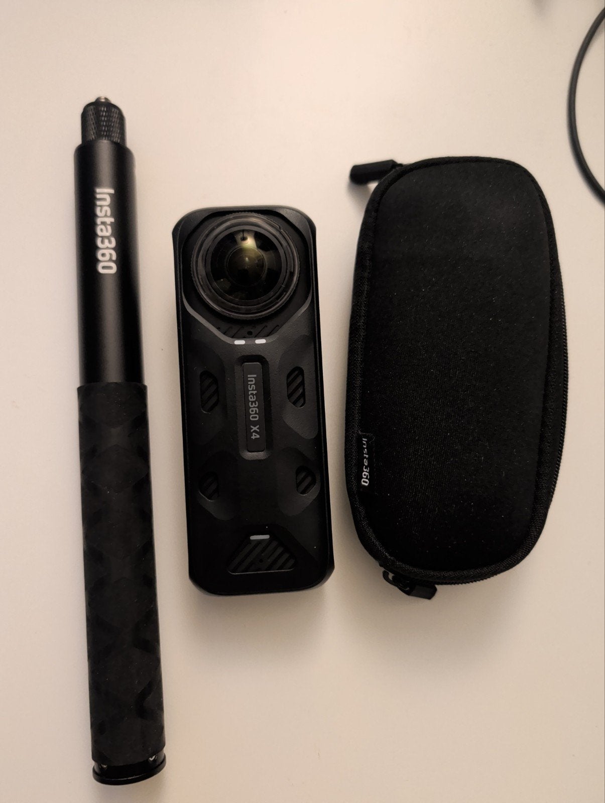 Insta360 X4 360-graden camera met selfiestick en hoesje, Ophalen of Verzenden, Zo goed als nieuw, Overige merken