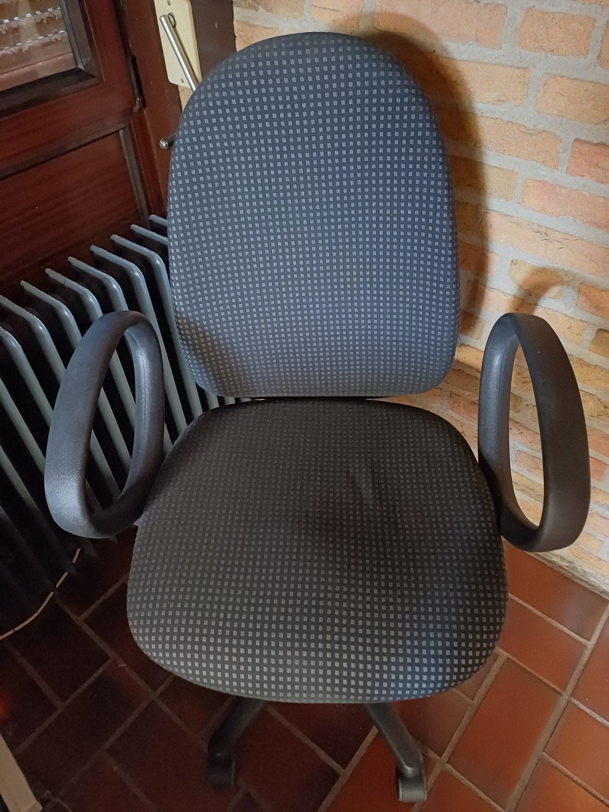 buro stoel, Ophalen, Gebruikt, Zwart