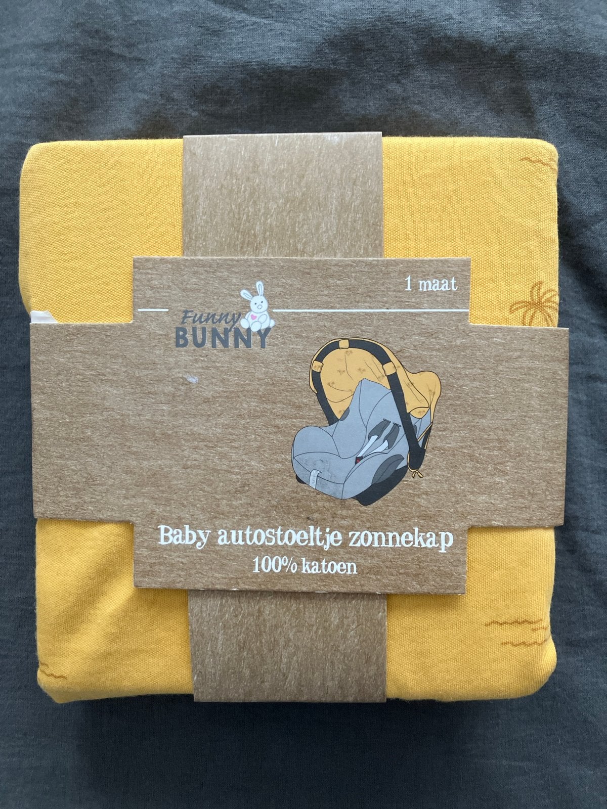 Nieuwe Funny Bunny baby autostoeltje zonnekap met palmbomen, Kinderen en Baby's, Ophalen, Nieuw, Overige merken