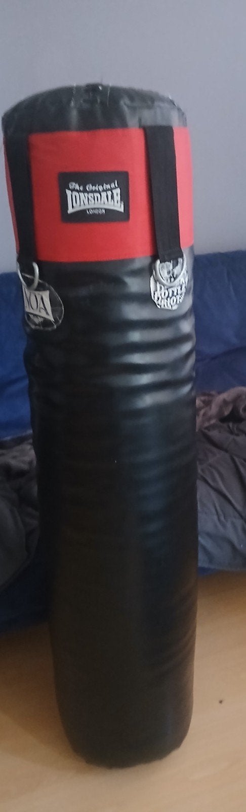 Lonsdale Bokszak - Zwart/Rood, Sport en Fitness, Ophalen of Verzenden, Gebruikt, Bokszak