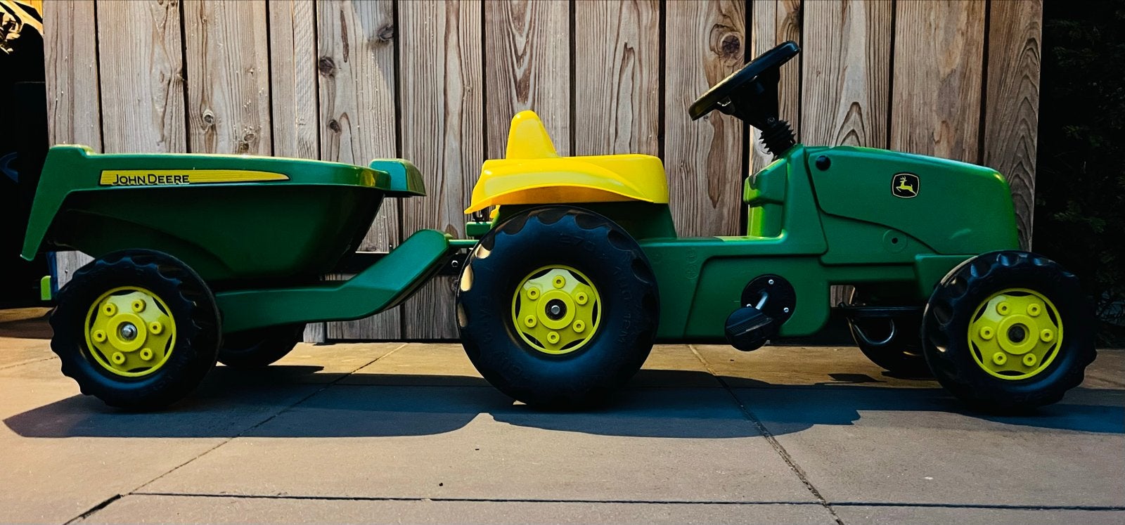 John Deere traptrekker met aanhangwagen, Ophalen, Zo goed als nieuw, Trapvoertuig