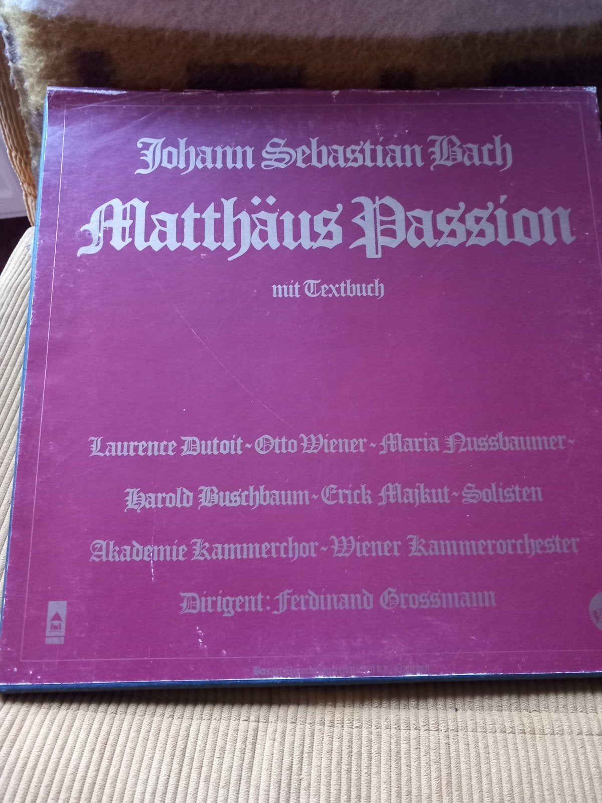 Bach - Matthäus Passion (Boxset, 3xLP), Boxset, Gebruikt, Ophalen of Verzenden, 12 inch