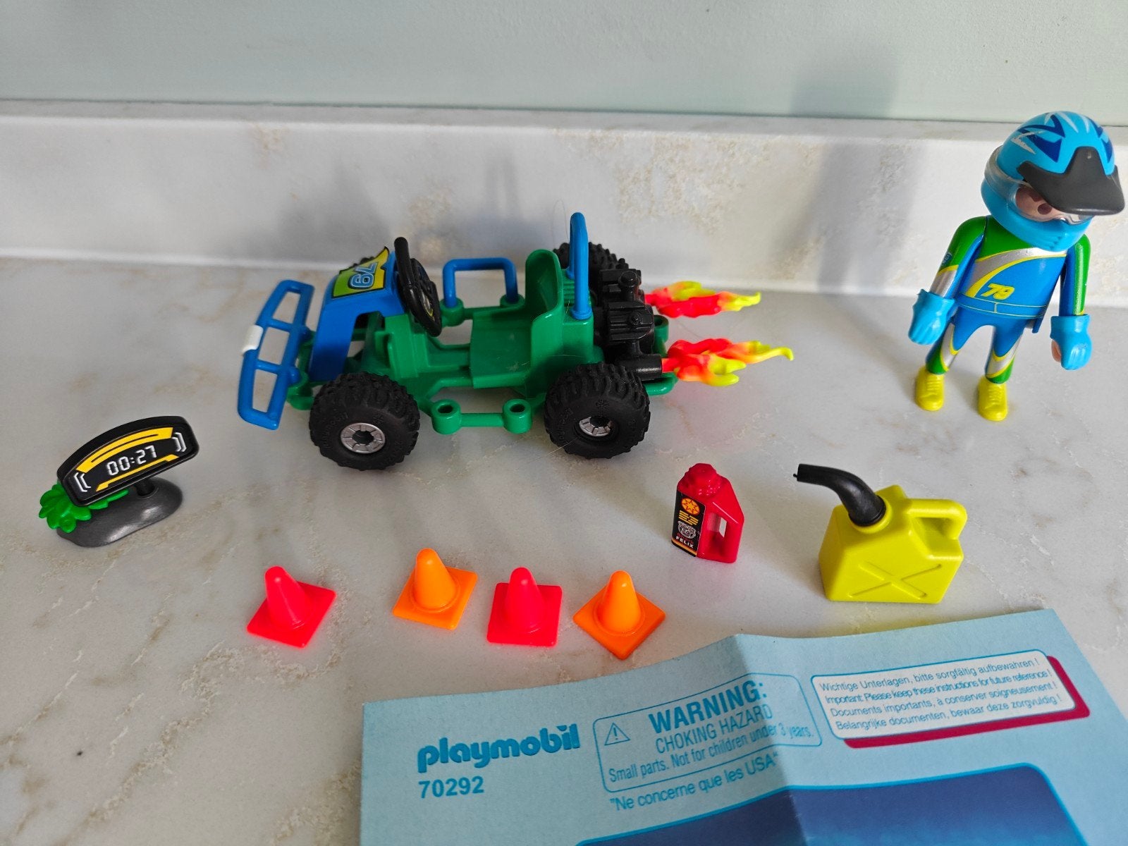 Playmobil 70292 Race Buggy met Coureur en Accessoires, Ophalen of Verzenden, Zo goed als nieuw, Jongen of Meisje