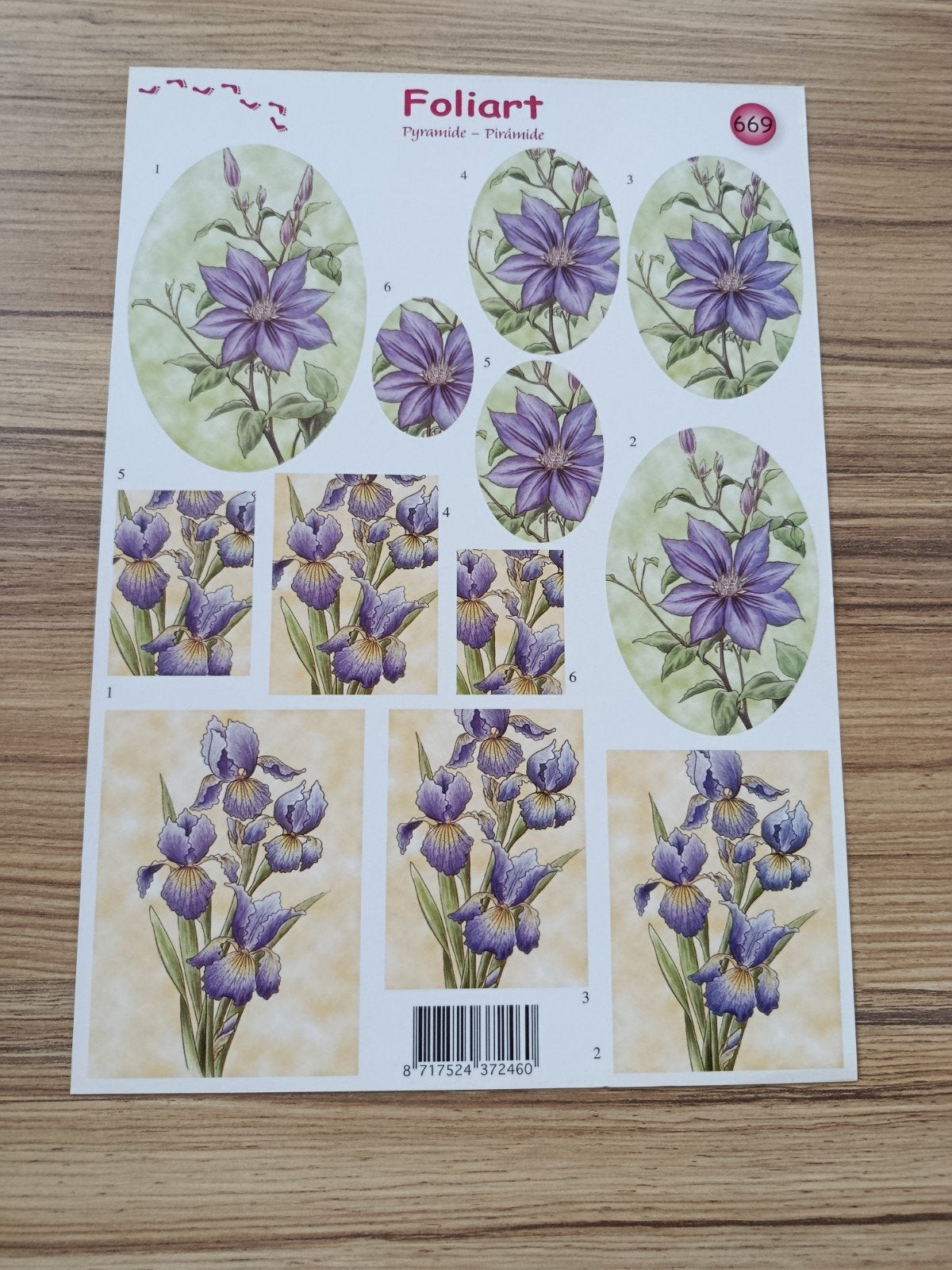 Piramide bloemen en planten Knipvellen,, Ophalen of Verzenden, Nieuw, Natuur, Knipvel