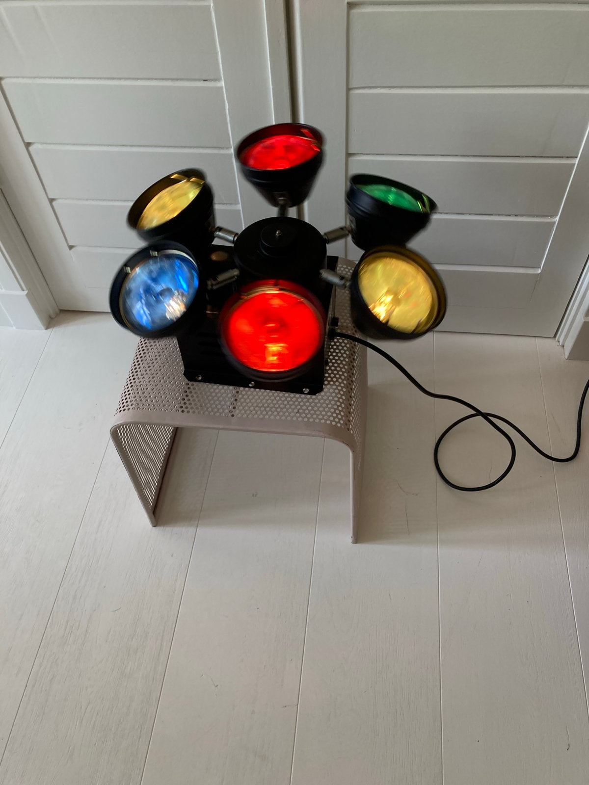 Vintage Helicopter Discolamp - Jaren '70, '80, '90, Ophalen, Gebruikt, Licht, Kleur