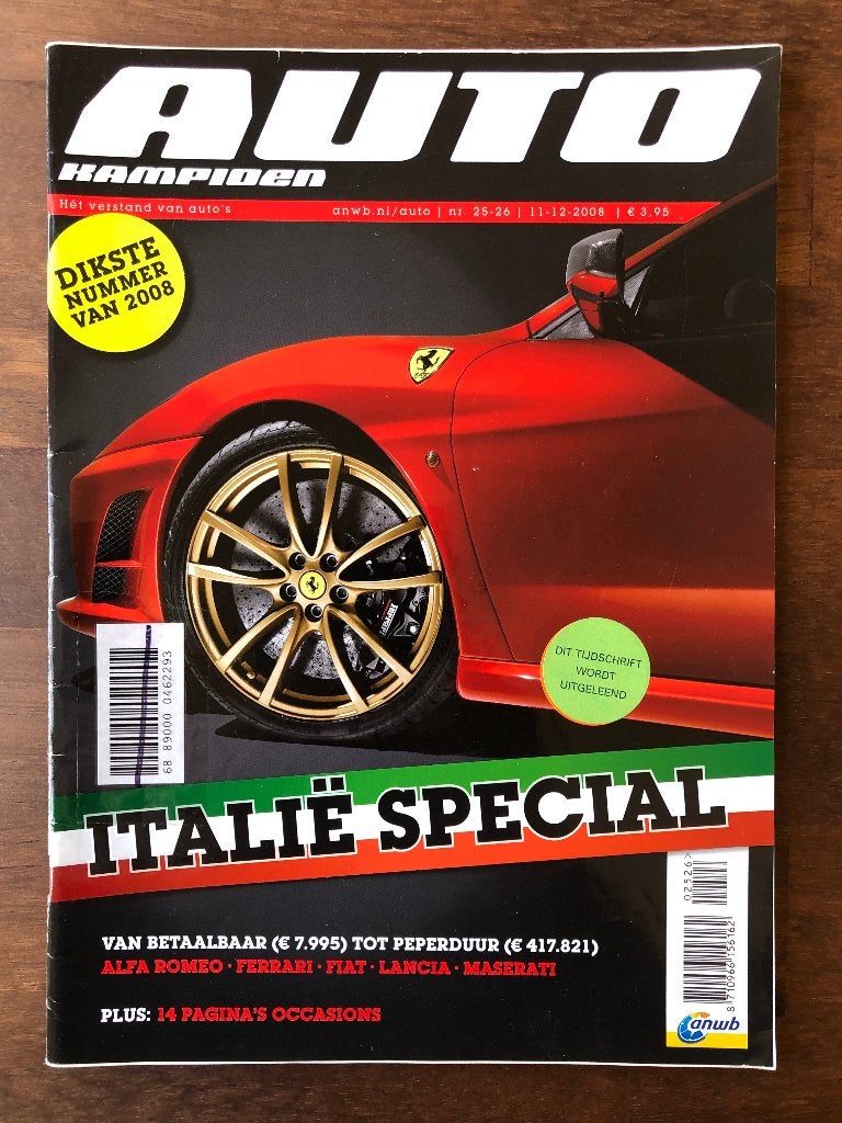 Autokampioen nr. 25-26 2008 Italië Special*, Alfa Romeo, Ophalen of Verzenden, Zo goed als nieuw, Autokampioen