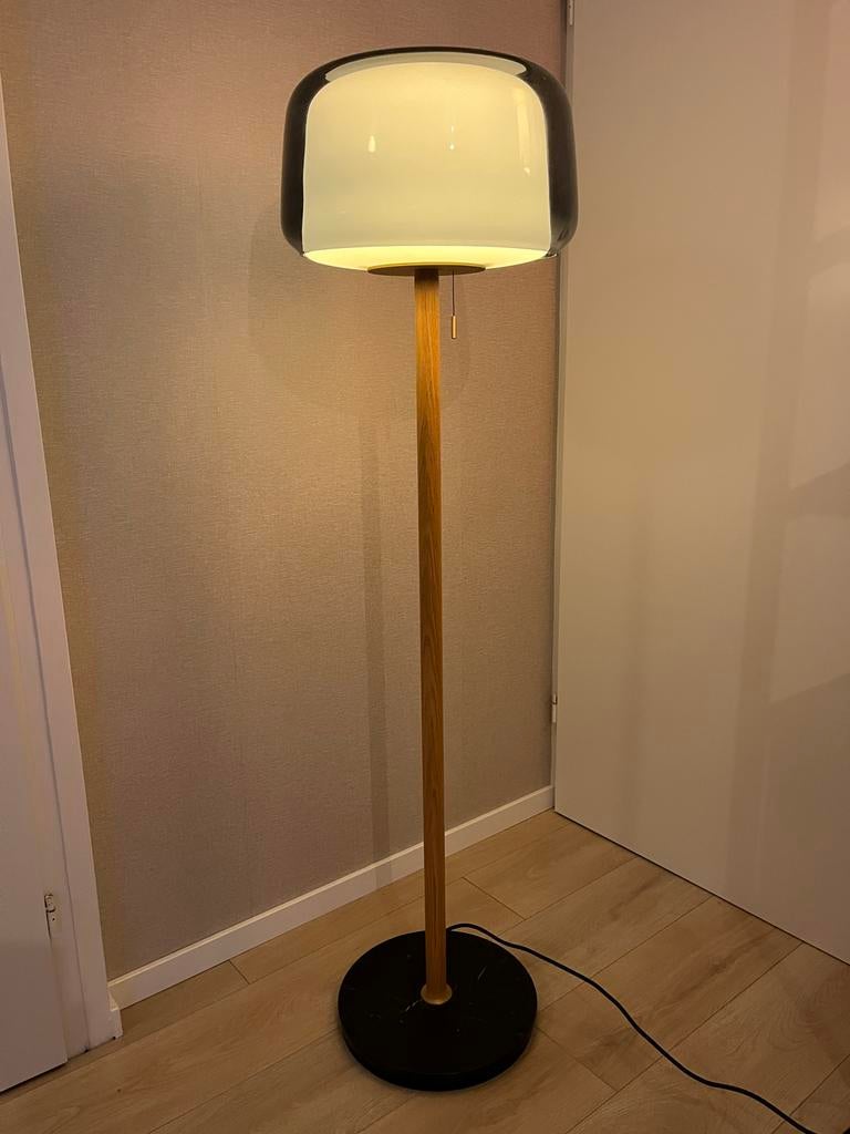 IKEA Evedal Vloerlamp, Ophalen, Zo goed als nieuw, Glas, 100 tot 150 cm