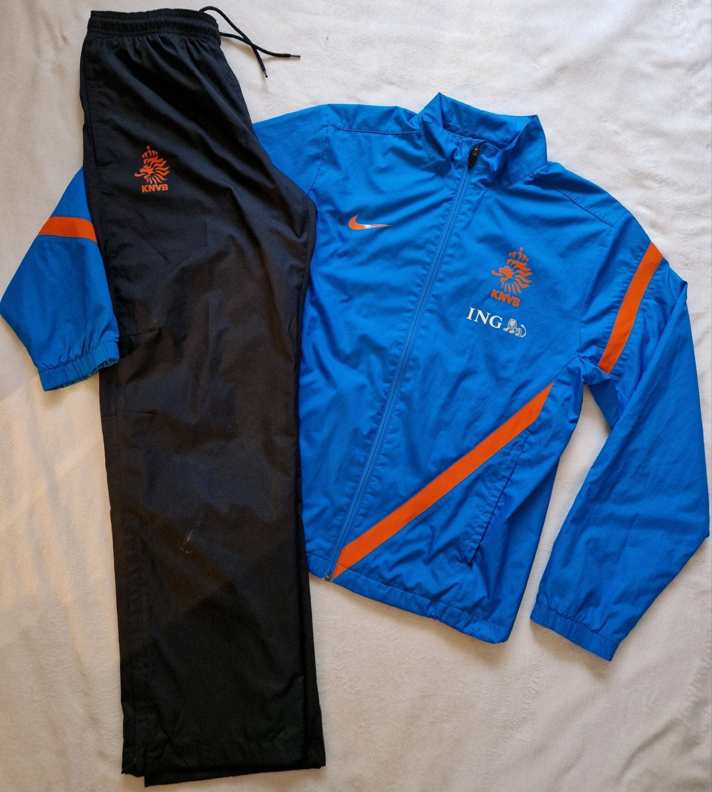 Nederlands elftal trainingspak shirt 2012 KNVB broek + jack, Nike, Ophalen of Verzenden, Zo goed als nieuw, Voetbal