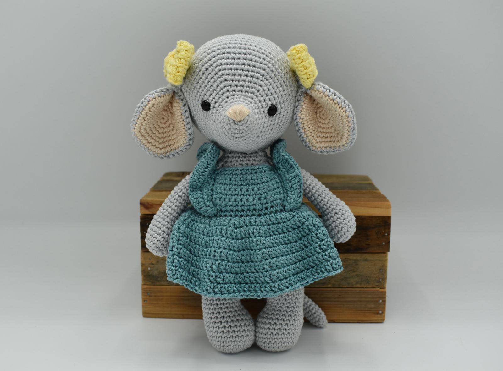 Gehaakte knuffel muis, Ophalen of Verzenden, Nieuw, Kraamcadeau