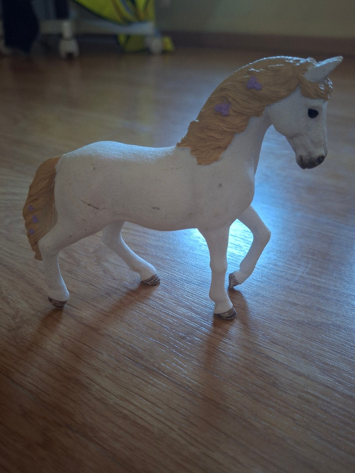 Schleich paardje wit, Ophalen of Verzenden, Gebruikt