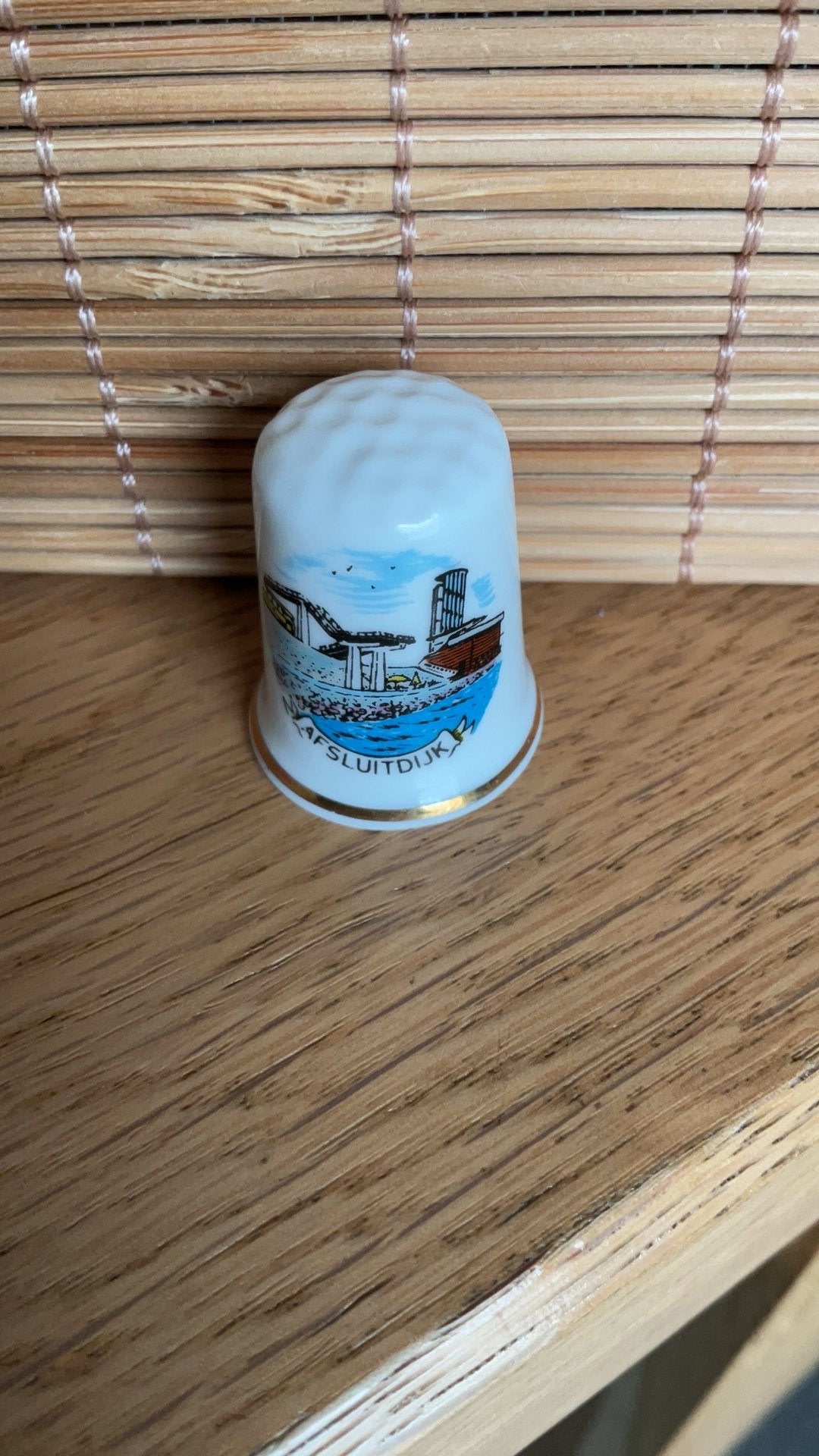 Afsluitdijk vingerhoed vingerhoedje vingerhoedjes vingerhoed, Verzenden, Nieuw, Porselein, Nederland