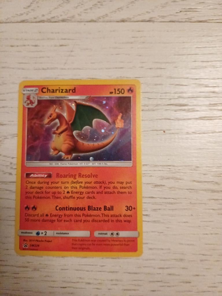 Charizard sun & moon, Ophalen of Verzenden