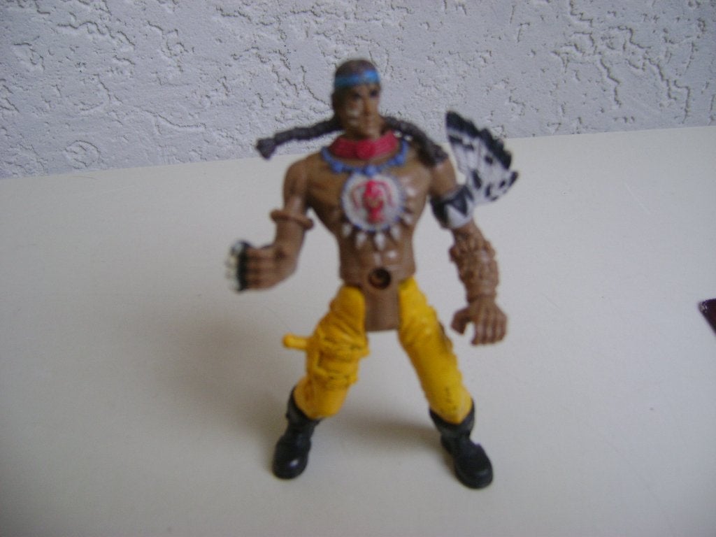 indianen figuurtje buigzaam met haarband en vlecht, Verzamelen, Ophalen of Verzenden, Zo goed als nieuw