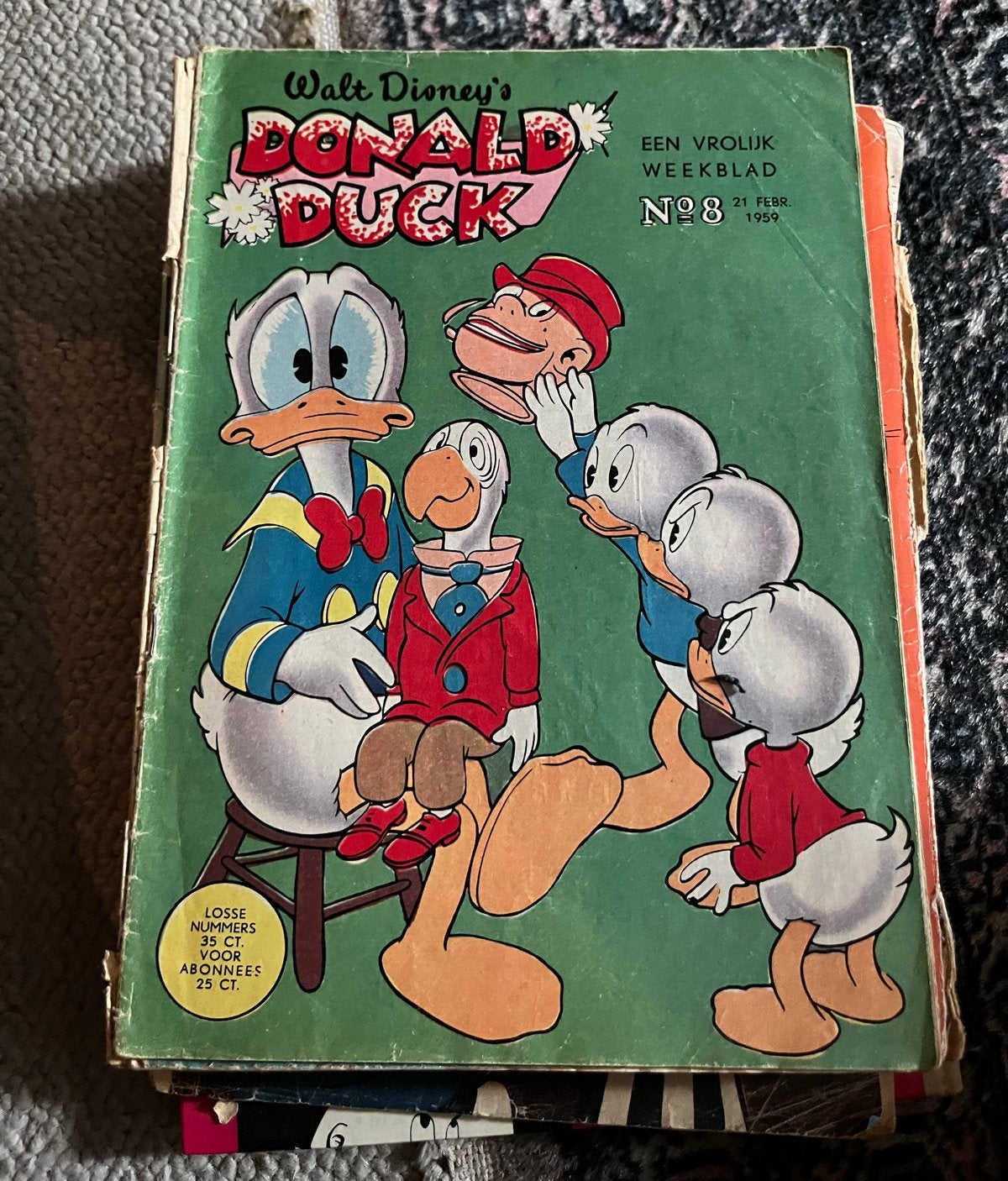 Donald Duck Weekblad Nr. 8 - 21 Februari 1959, Boeken, Stripboeken, Eén stripboek, Ophalen, Gelezen