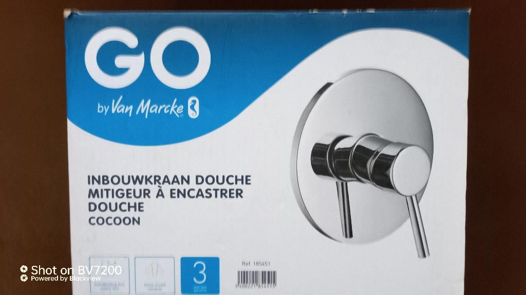 Go by Van Marcke Douchekraan inbouw, Ophalen of Verzenden, Nieuw, Chroom, Douche