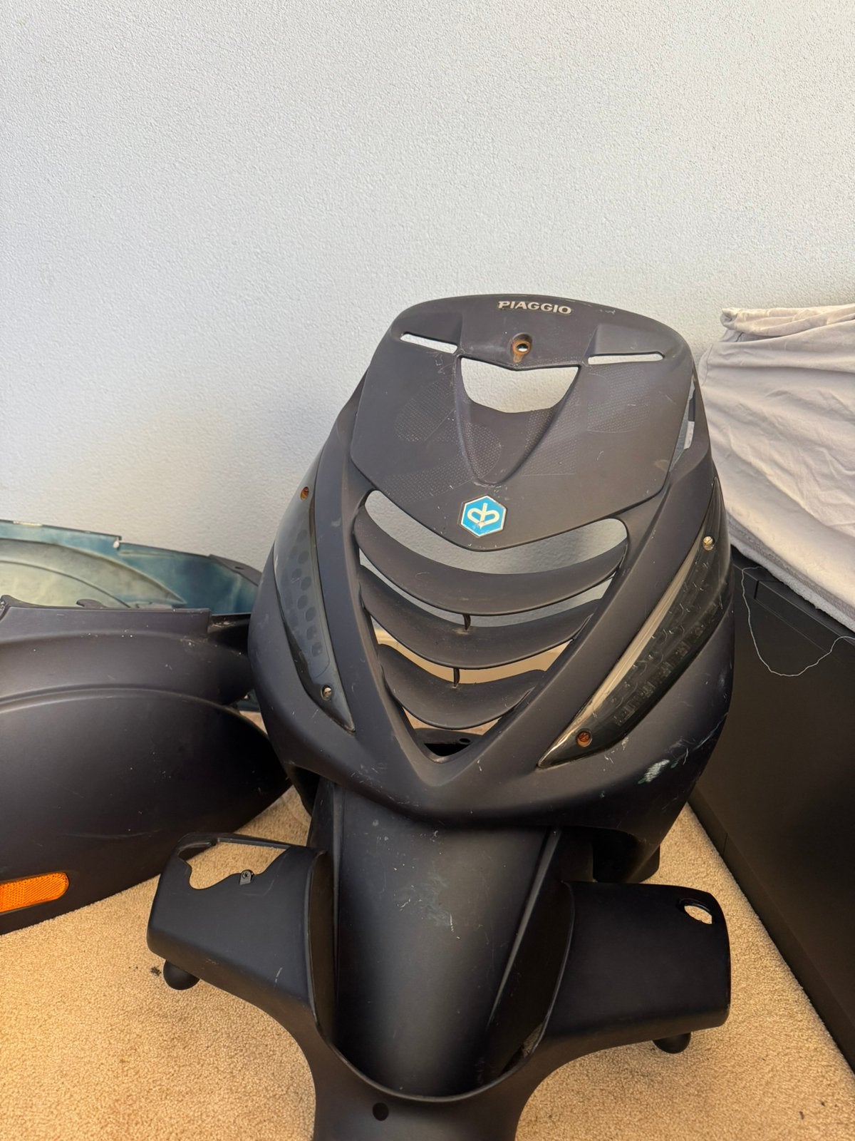 Piaggio zip Kappenset (met schade en knipperlichten voor), Ophalen of Verzenden, Gebruikt, Kap, Piaggio
