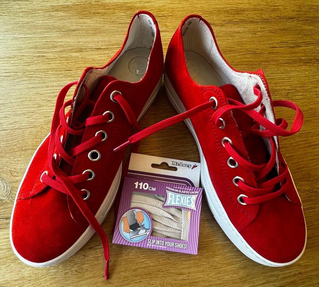 Paul Green, 40,nieuwe/ongedragen rode sneakers, 6,5-40-43108, Ophalen of Verzenden, Rood, Sneakers of Gympen, Zo goed als nieuw