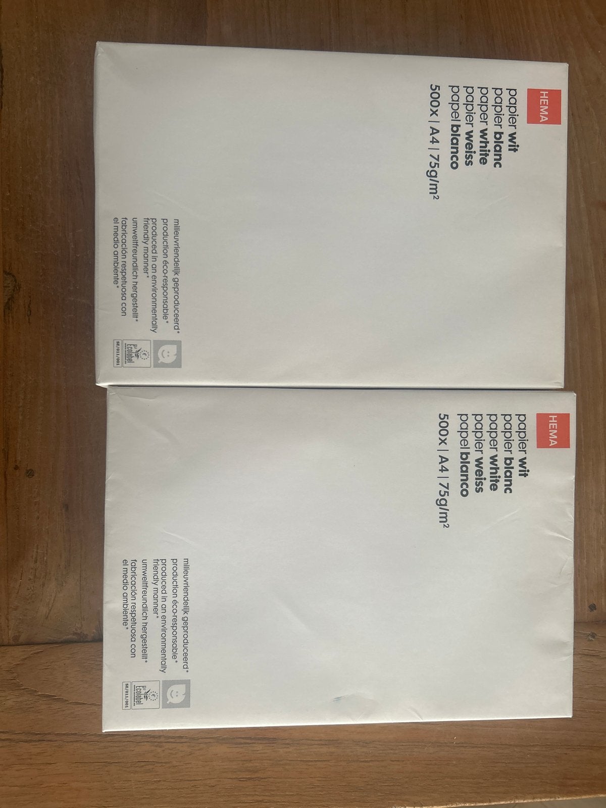 Hema printpapier wit 2x500  A4 75g/m2, Ophalen, Nieuw